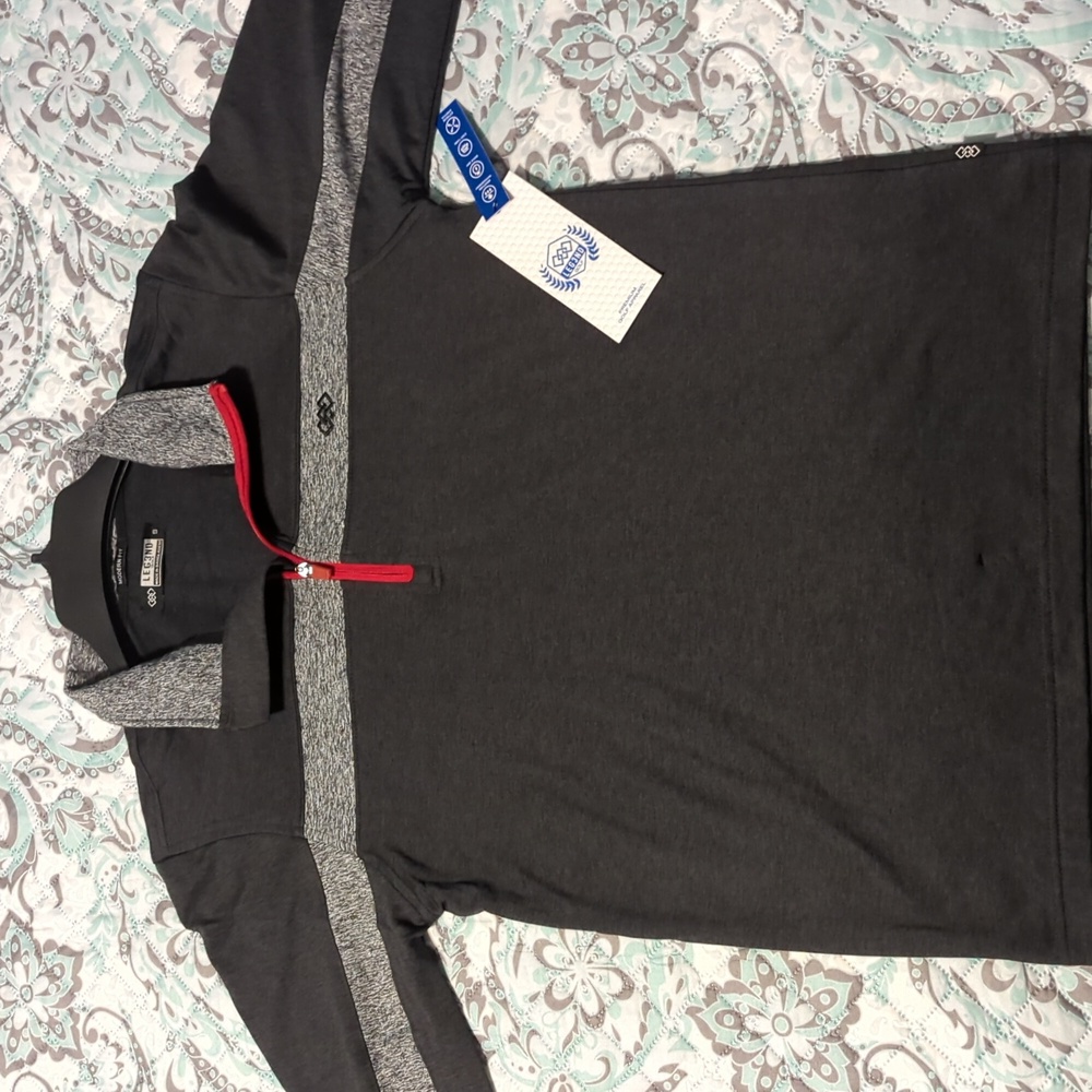 Leg3nd Golf Pullover Black/Heather